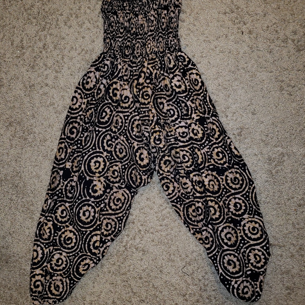 African print jumpsuit or can be worn as pants